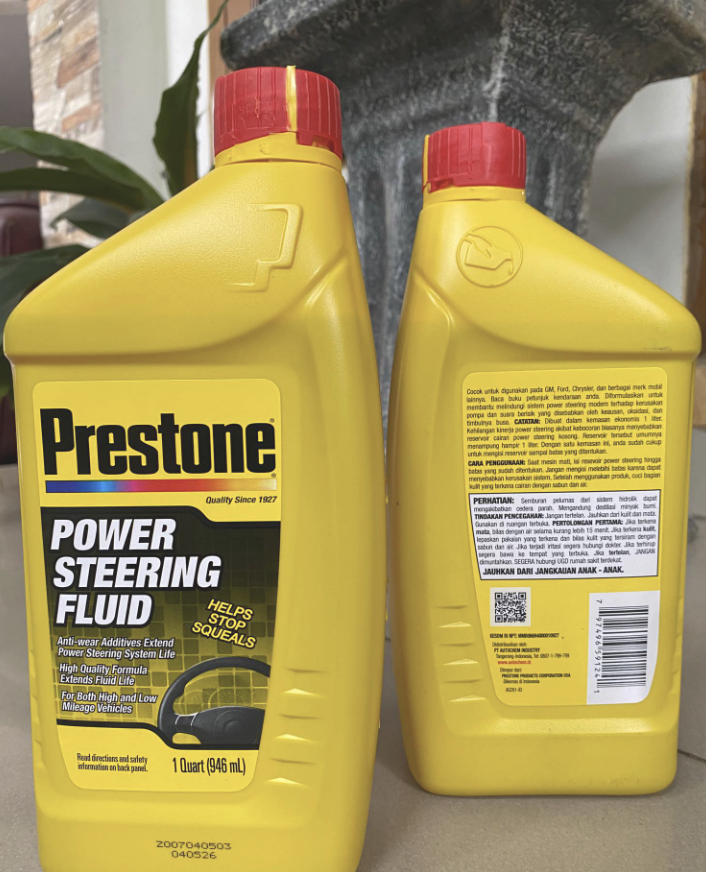Oli Power Steering Fluid Merah 1 Liter Prestone